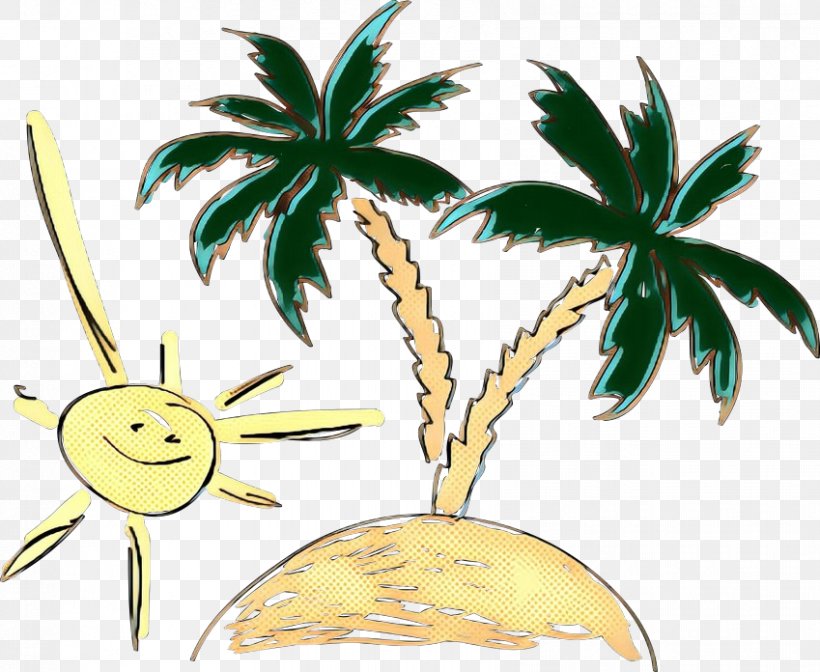 Coconut Tree Cartoon, PNG, 849x696px, Pop Art, Arecales, Attalea Speciosa, Calameae, Coconut Download Free