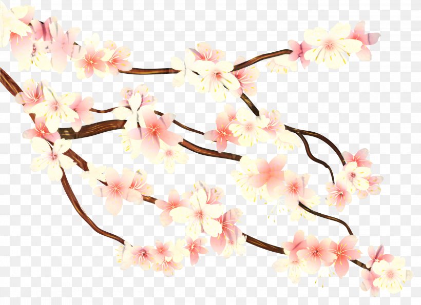 Clip Art Cherry Blossom Transparency, PNG, 2999x2177px, Cherry Blossom, Blossom, Branch, Cherries, Drawing Download Free