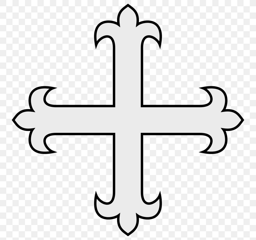 Cross Fleury Creu Grega Cross Moline, PNG, 768x768px, Cross, Black And ...
