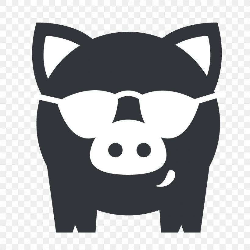 Domestic Pig Decal Bumper Sticker, PNG, 1000x1000px, Pig, Adhesive, Black, Black And White, Bumper Sticker Download Free