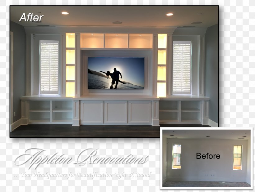 Entertainment Centers & TV Stands Shelf Furniture Home Theater Systems Window, PNG, 1530x1156px, Entertainment Centers Tv Stands, Appleton, Appleton Renovations, Cinema, Display Case Download Free