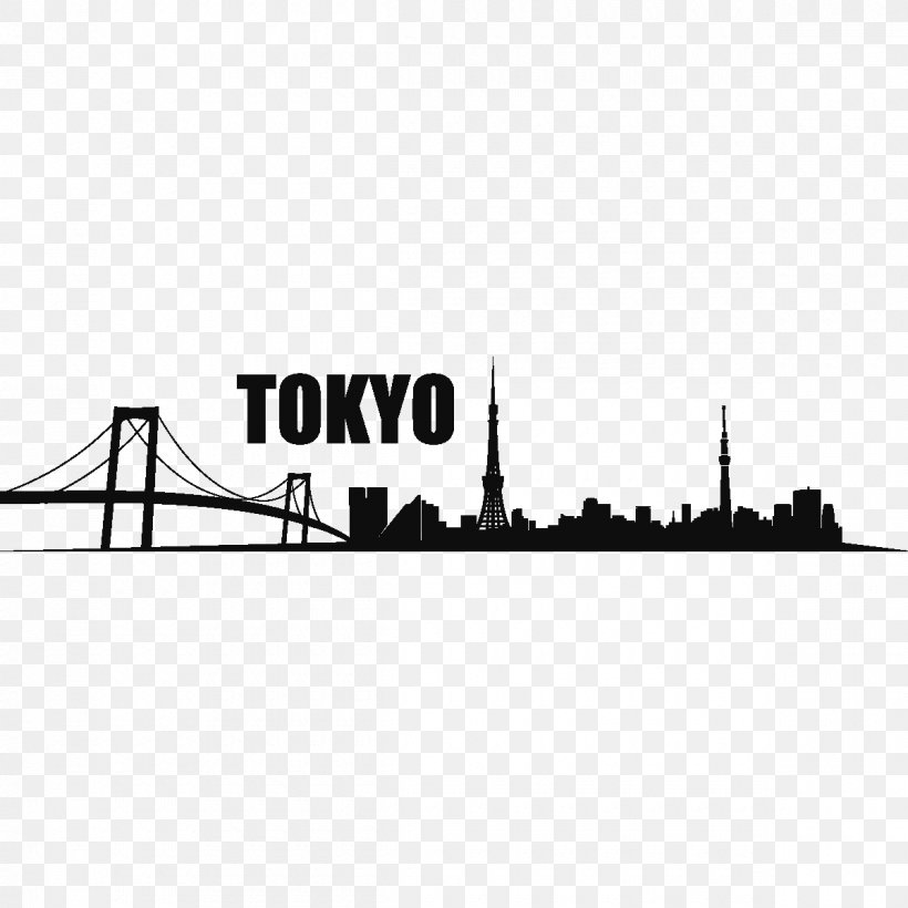 Tokyo Skyline Clip Art, PNG, 1200x1200px, Tokyo, Area, Art, Black, Black And White Download Free