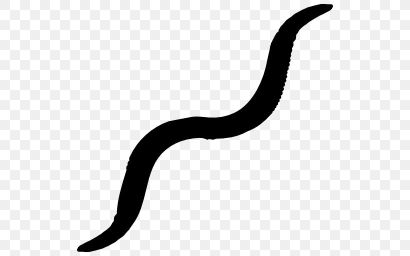 Earthworm Clip Art, PNG, 512x512px, Worm, Animal, Black, Black And White, Earthworm Download Free