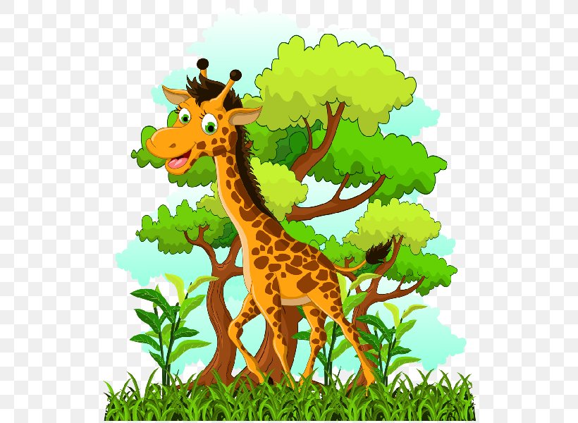 Giraffe Clip Art, PNG, 600x600px, Giraffe, Animal Figure, Canvas Print, Cartoon, Ecosystem Download Free