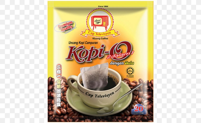 Instant Coffee Ipoh White Coffee Kopi O Mate Cocido, PNG, 500x500px, Instant Coffee, Arabica Coffee, Coffee, Coffee Bag, Cup Download Free