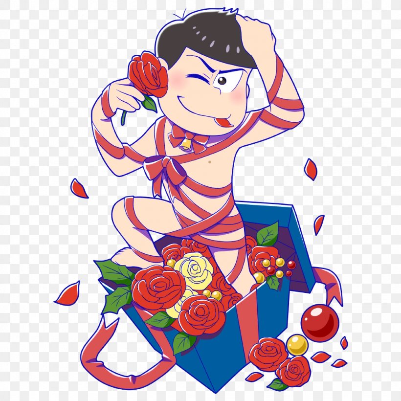 Osomatsu-kun Gacha Game Clip Art, PNG, 1024x1024px, Watercolor, Cartoon, Flower, Frame, Heart Download Free