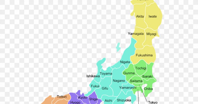 Prefectures Of Japan World Map, PNG, 1200x630px, Japan, Area, Diagram, Early World Maps, Ecosystem Download Free