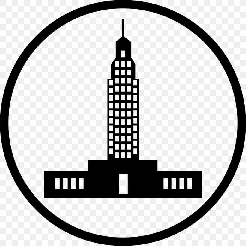 Empire State Building Drawing Clip Art, PNG, 980x980px, Empire State Building, Area, Black, Black And White, Brand Download Free