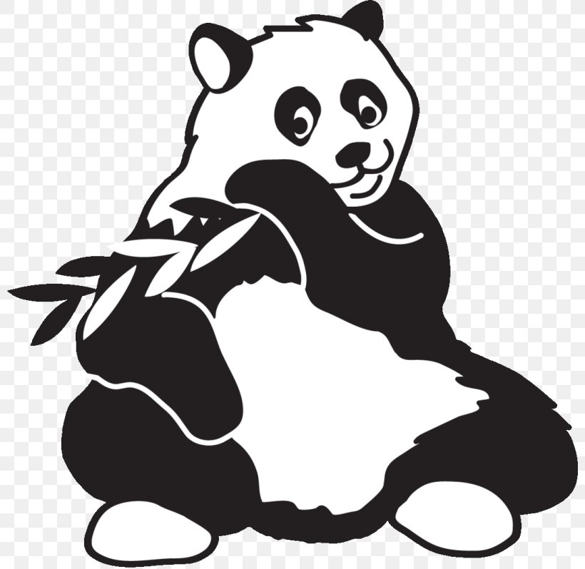 Giant Panda Red Panda Bear Drawing Clip Art, PNG, 800x798px, Giant Panda, Artwork, Bear, Black, Black And White Download Free