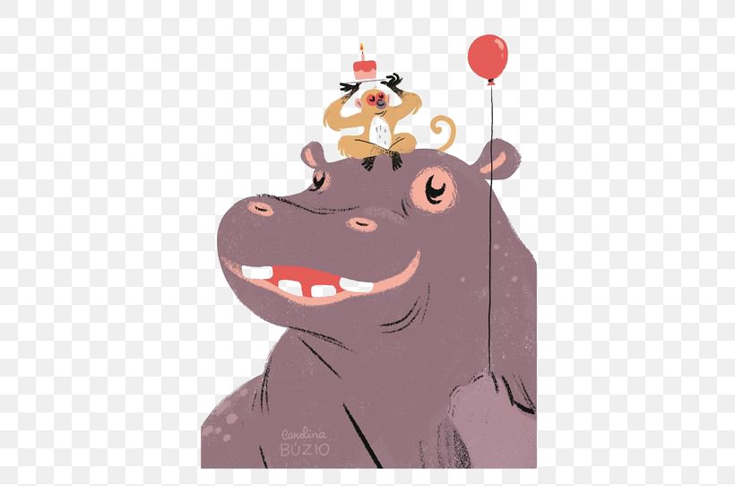 Hippopotamus Illustrator Dribbble Illustration, PNG, 564x542px, Hippopotamus, Animal, Art, Birthday, Carnivoran Download Free