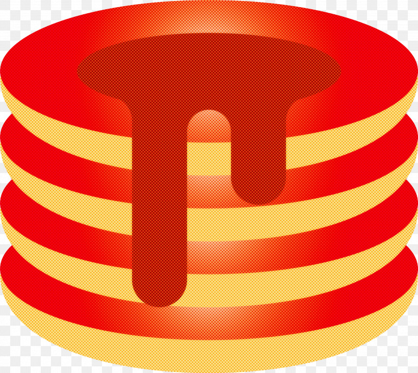 Pancake, PNG, 3000x2683px, Pancake, Line, Logo, Orange, Red Download Free