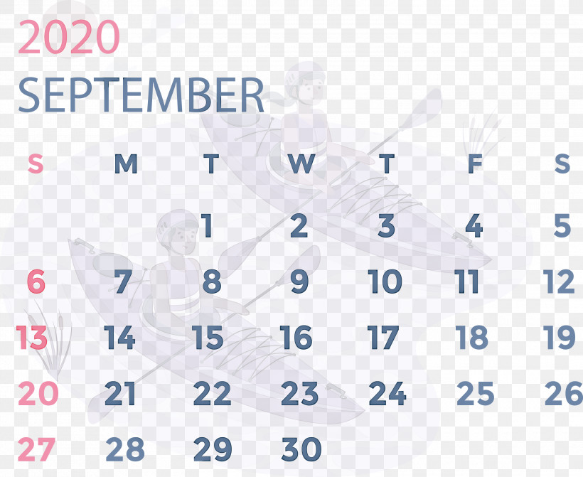 September 2020 Calendar September 2020 Printable Calendar, PNG, 3000x2458px, September 2020 Calendar, Calendar System, Line, Meter, Paper Download Free