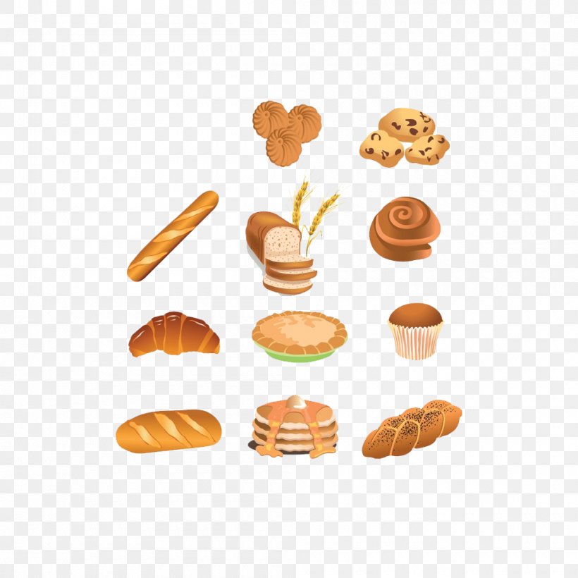 Bakery Vector Graphics Illustration Clip Art Food, PNG, 1000x1000px, Bakery, Bread, Dessert, Drawing, Food Download Free
