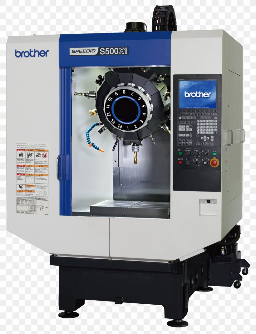 Computer Numerical Control Machining Machine Tool Lathe Brother Industries, PNG, 1800x2348px, Computer Numerical Control, Brother Industries, Company, Grinding Machine, Hardware Download Free