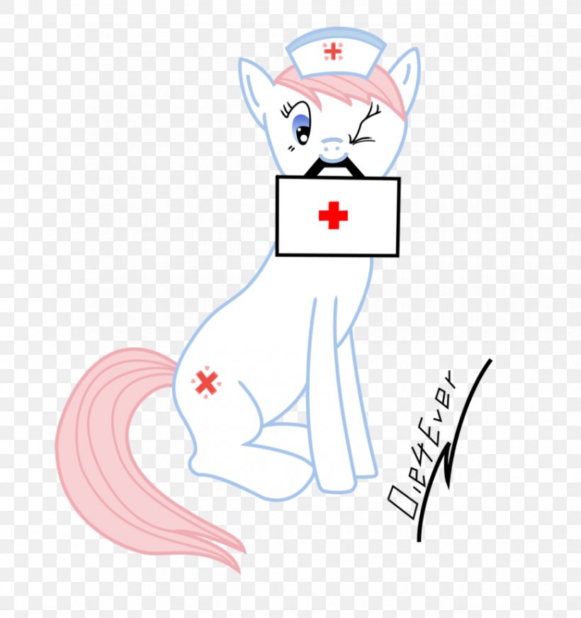 Cat Nurse Redheart Rainbow Dash Some Very Bad Times, PNG, 867x921px, Watercolor, Cartoon, Flower, Frame, Heart Download Free