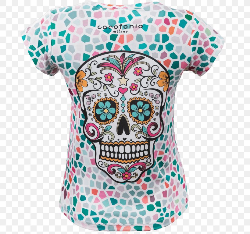 Long-sleeved T-shirt Long-sleeved T-shirt Santa Muerte Calavera, PNG, 768x768px, Tshirt, Bone, Calavera, Clothing, Death Download Free