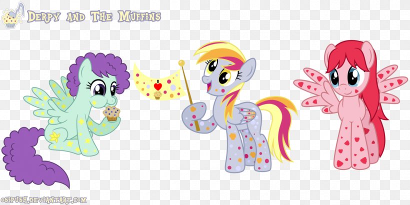 Pony The Muffins Derpy Hooves Blueberry, PNG, 1264x632px, Watercolor, Cartoon, Flower, Frame, Heart Download Free