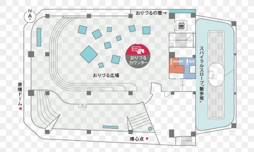 HIROSHIMA ORIZURU TOWER Floor Plan Tourist Attraction Atomic Bombing Of Hiroshima, PNG, 990x596px, Orizuru, Area, Art, Atomic Bombing Of Hiroshima, Floor Plan Download Free