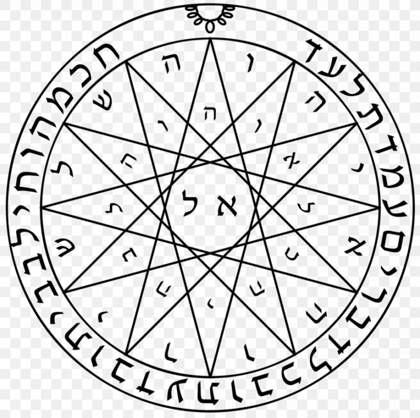 Lesser Key Of Solomon Pentacle Seal Of Solomon Pentagram, PNG, 896x892px, Key Of Solomon, Amulet, Area, Bicycle Wheel, Black And White Download Free