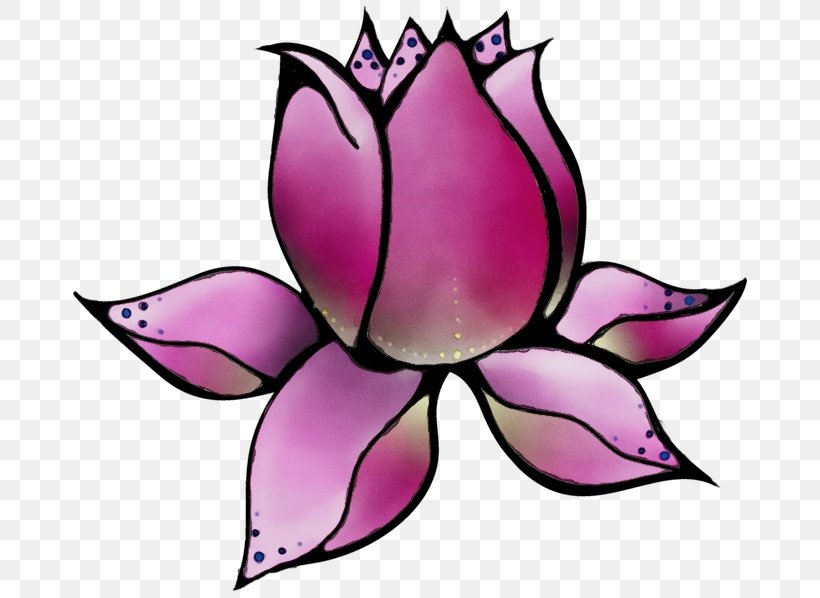 Purple Watercolor Flower, PNG, 676x598px, Watercolor, Aquatic Plant, Aquatic Plants, Flower, Leaf Download Free