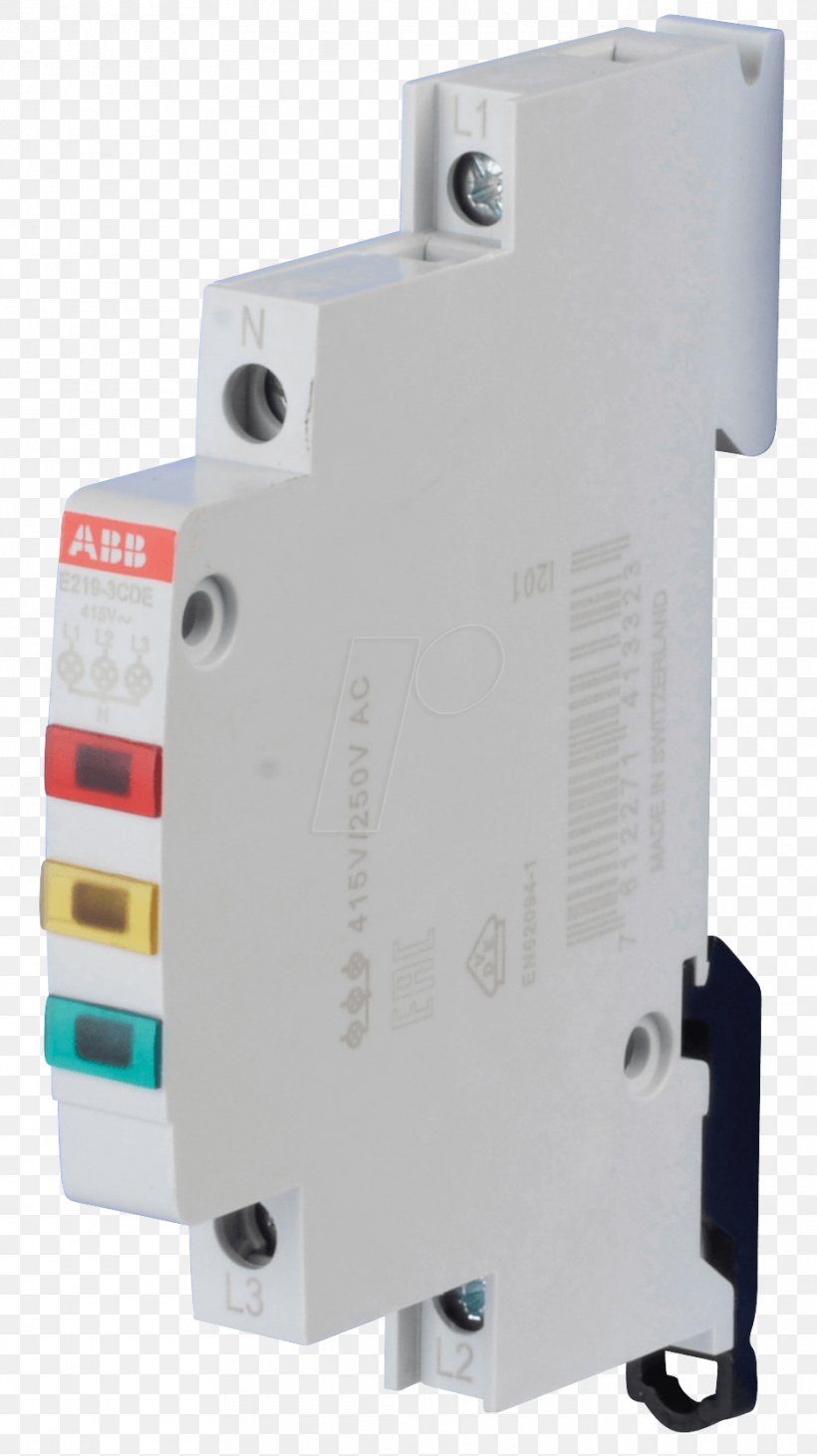 ABB Indicator Light For Distribution Board E219-3 ABB Group Electrical Switches DIN Rail, PNG, 935x1668px, Abb Group, Circuit Breaker, Circuit Component, Din Rail, Electric Potential Difference Download Free