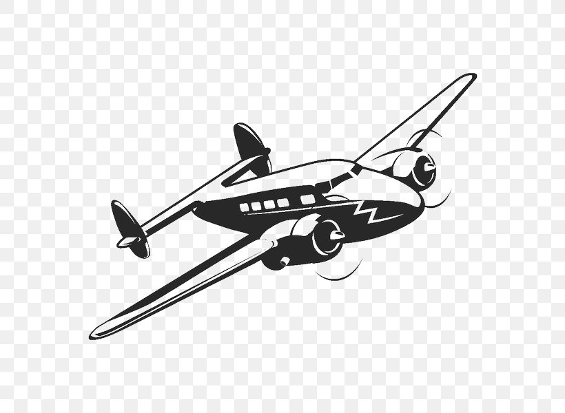Airplane Clip Art, PNG, 600x600px, Airplane, Aircraft, Aviation, Black And White, Cartoon Download Free