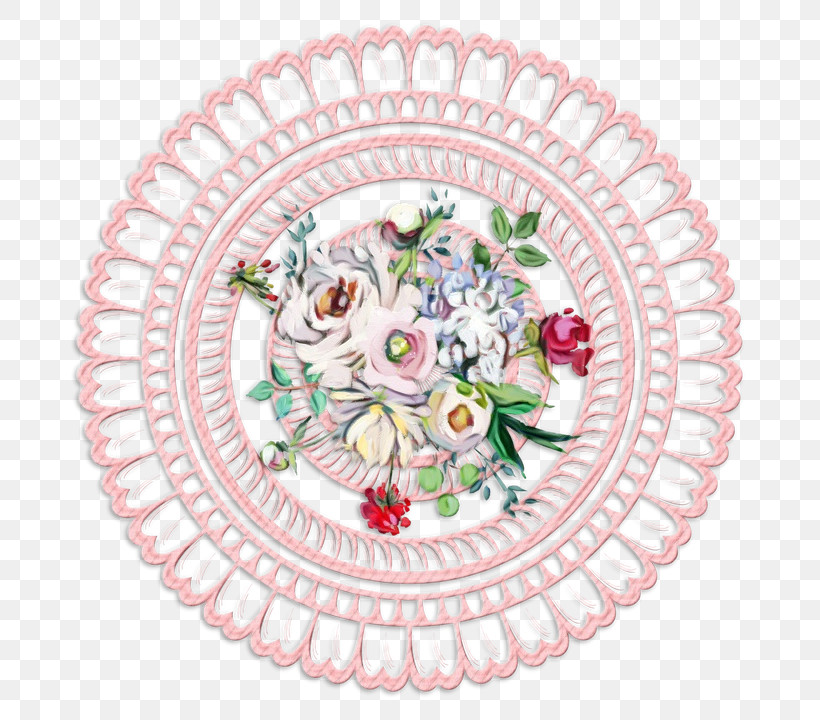 Dishware Plate Pink Tableware Platter, PNG, 720x720px, Watercolor, Ceramic, Cut Flowers, Dishware, Paint Download Free
