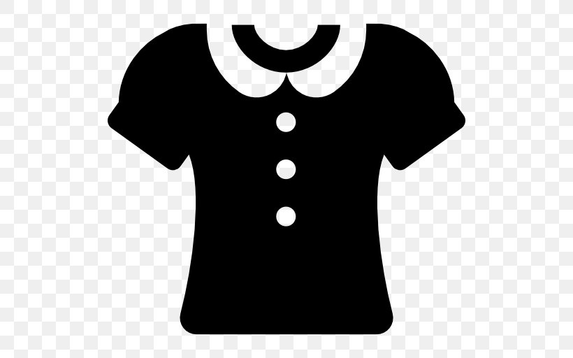 T-shirt Blouse Clothing Collar Jacket, PNG, 512x512px, Tshirt, Bag, Black, Black And White, Blouse Download Free