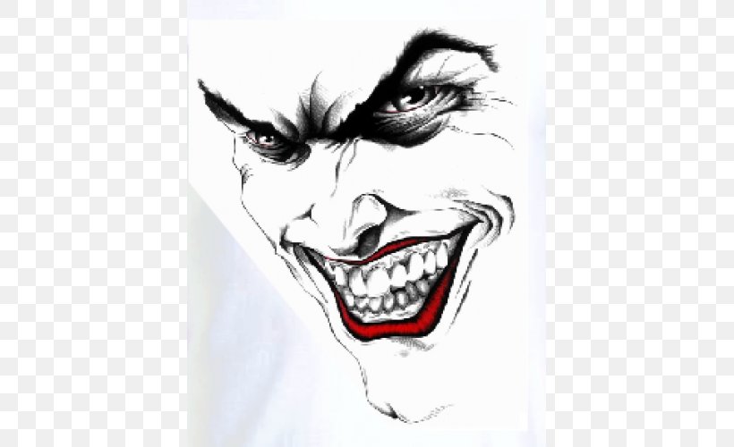 Joker Batman Drawing Harley Quinn Robin, PNG, 500x500px, Joker, Animation, Art, Batman, Black And White Download Free