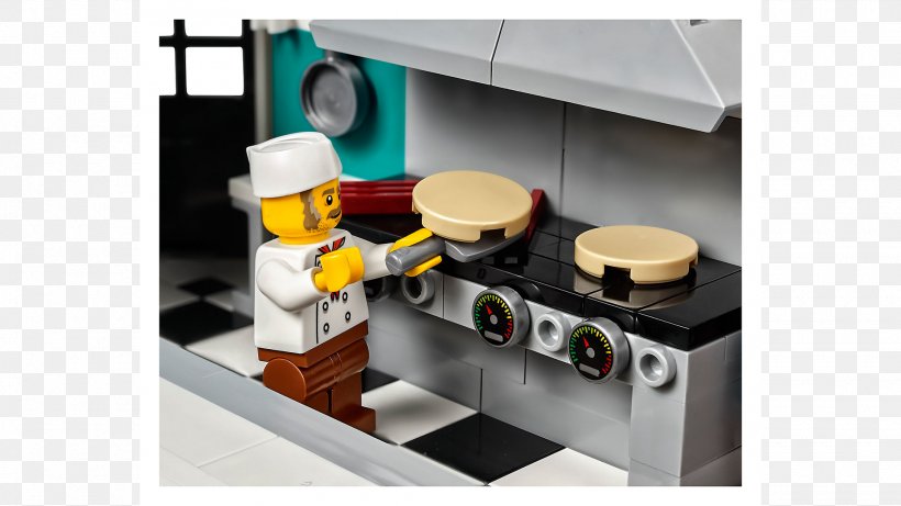 Lego Creator LEGO 10260 Creator Downtown Diner Lego Modular Buildings LEGO 10243 Creator Parisian Restaurant, PNG, 1920x1080px, Lego Creator, Building, Diner, Jukebox, Kitchen Download Free