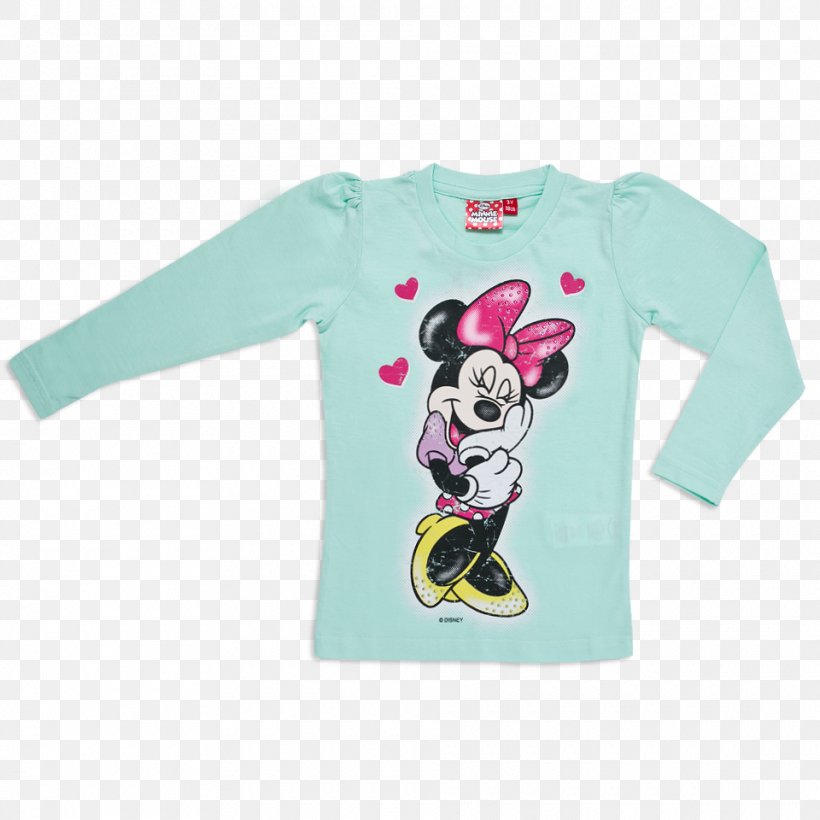 Long-sleeved T-shirt Minnie Mouse Baby & Toddler One-Pieces, PNG, 960x960px, Watercolor, Cartoon, Flower, Frame, Heart Download Free