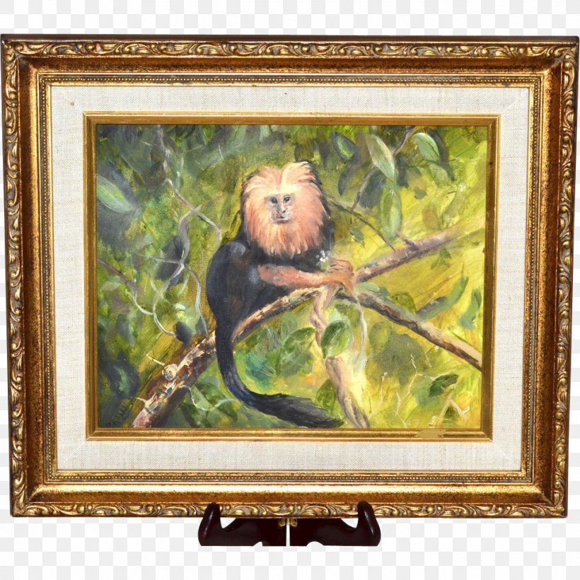 Golden Lion Tamarin Still Life Picture Frames Oil Painting, PNG, 971x971px, Golden Lion Tamarin, Animal, Art, Artwork, Fauna Download Free
