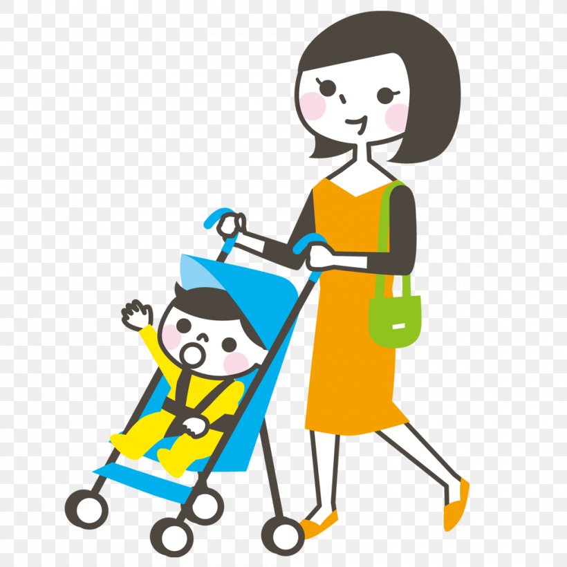 Happy New Year Cartoon, PNG, 1000x1000px, Stroller, Cartoon, Child, Diaper, Happy Download Free