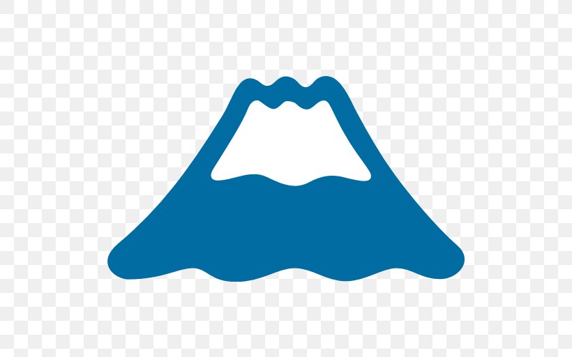 Mount Fuji Emoji Unicode Mountain Clip Art, PNG, 512x512px, Mount Fuji, Aqua, Blue, Electric Blue, Emoji Download Free