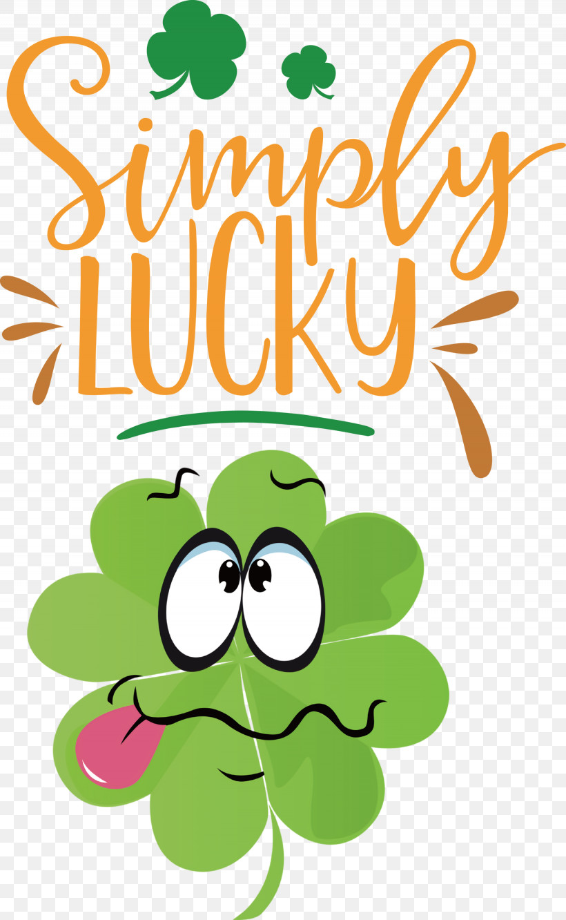 Simply Lucky Lucky St Patricks Day, PNG, 1845x2999px, Lucky, Cartoon, Leaf, Painting, Plant Stem Download Free