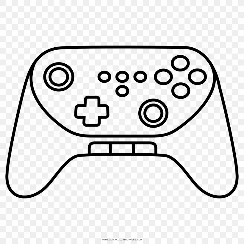 Wii Video Game Consoles Coloring Book Drawing Clip Art, PNG, 1000x1000px, Wii, Area, Black, Black And White, Coloring Book Download Free