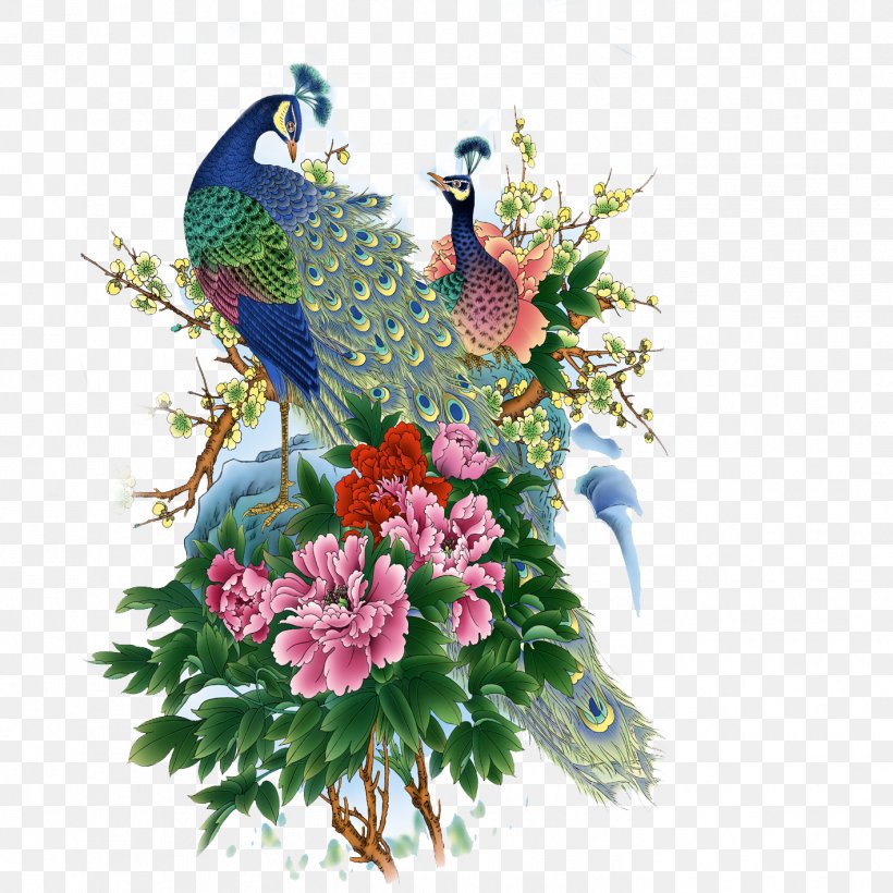 Asiatic Peafowl Bird Painting, PNG, 1417x1417px, Peafowl, Animation, Art, Asiatic Peafowl, Beak Download Free