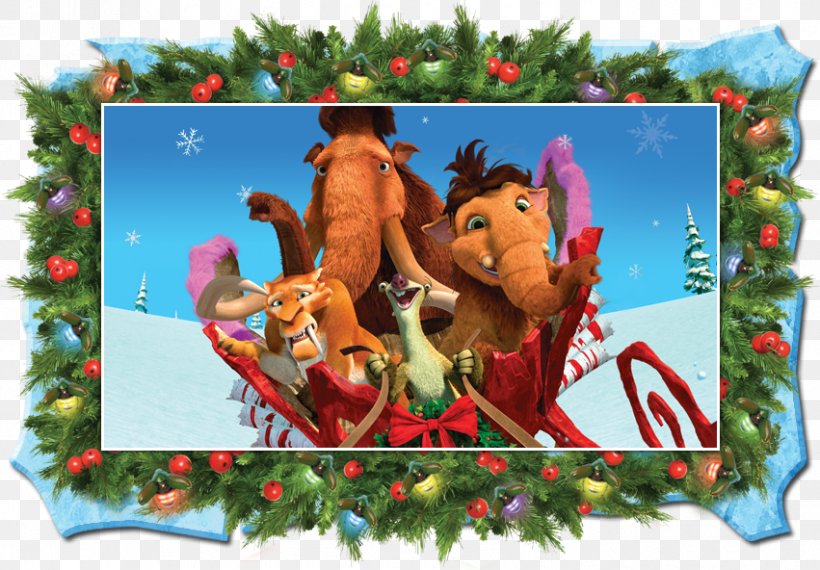 Christmas Tree Ice Age Christmas Ornament, PNG, 851x592px, Christmas Tree, Animal, Christmas, Christmas Decoration, Christmas Ornament Download Free