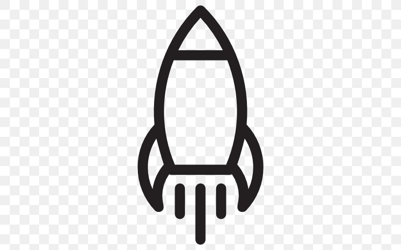 Rocket Launch, PNG, 512x512px, Rocket Launch, Black And White, Brand, Logo, Outer Space Download Free