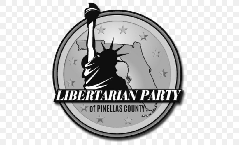 Libertarian Party Libertarianism Editor In Chief The Libertarian Republic Logo, PNG, 500x500px, Libertarian Party, Black And White, Brand, Candidate, Clock Download Free