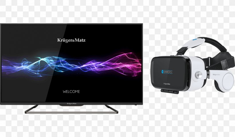 Krüger & Matz Television Set DVB-T2 1080p Digital Video Broadcasting, PNG, 1100x642px, 4k Resolution, Television Set, Audio Equipment, Consumer Electronics, Digital Television Download Free