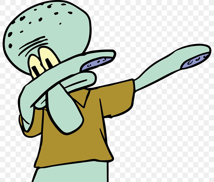 Squidward Tentacles Bob Esponja Patrick Star Dab Universal Studios Florida, PNG, 800x696px, Watercolor, Cartoon, Flower, Frame, Heart Download Free