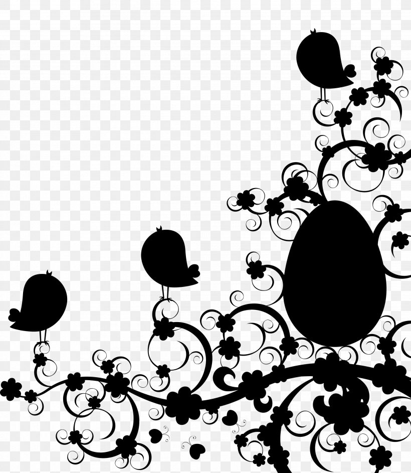 Desktop Wallpaper Clip Art Pattern Flower, PNG, 2637x3034px, Flower, Art, Black M, Blackandwhite, Branch Download Free