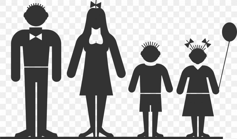 Family Clip Art, PNG, 2400x1413px, Family, Black, Black And White, Brand, Child Download Free