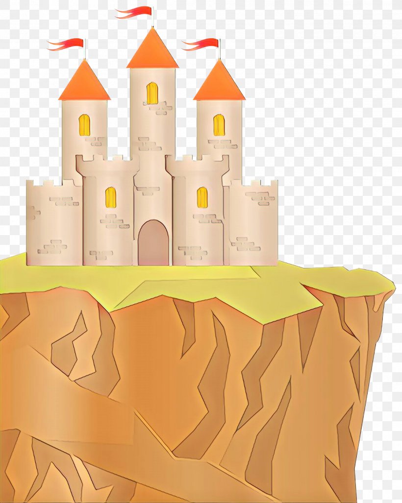 Castle Clip Art Yellow, PNG, 2394x3000px, Cartoon, Castle, Yellow Download Free