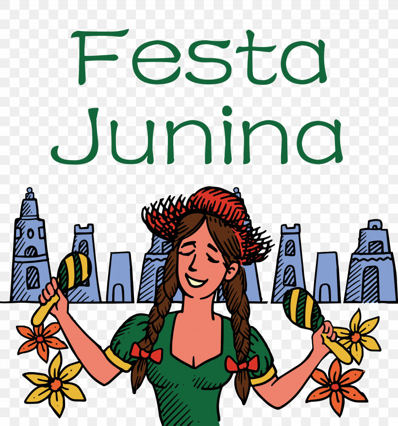 Festa Junina June Festival Brazilian Harvest Festival, PNG, 2800x3000px, Festa Junina, Behavior, Cartoon, Geometry, Human Download Free