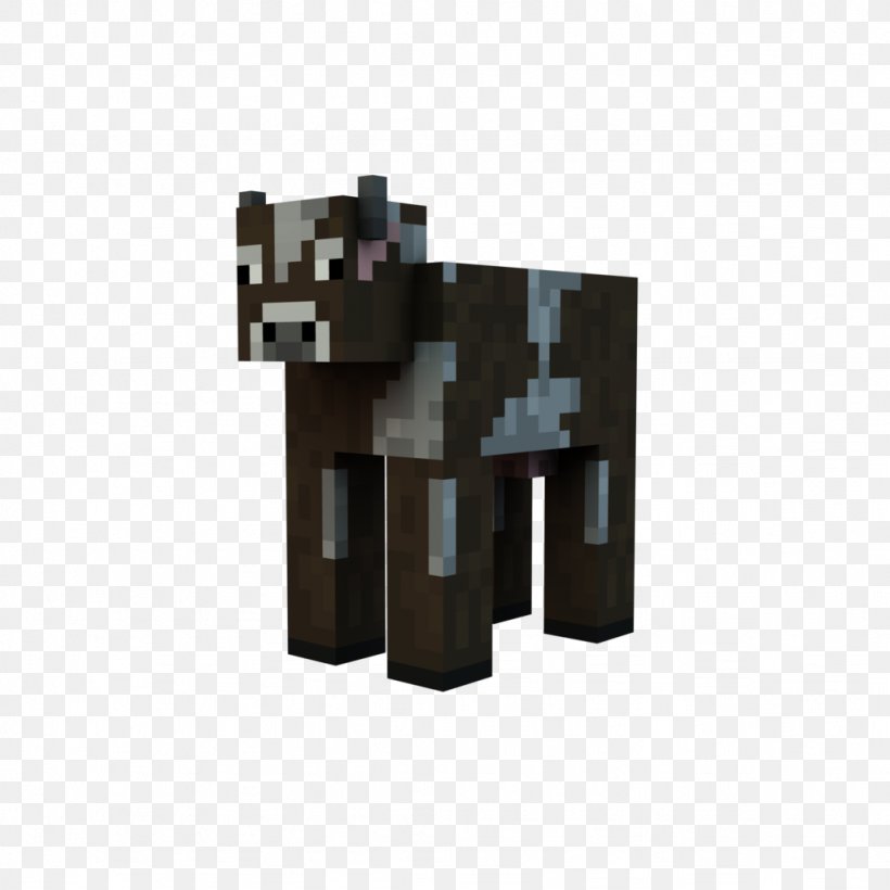 Minecraft Cattle Video Game Mob Mojang, PNG, 1024x1024px, Minecraft, Cattle, Enderman, Mob, Mojang Download Free