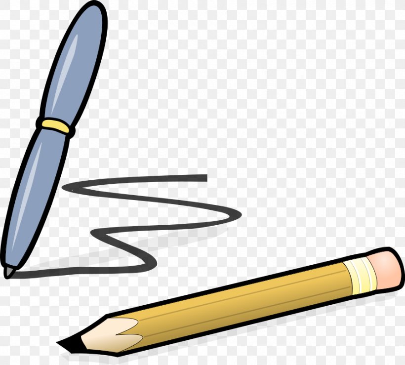 Pencil Clip Art, PNG, 900x812px, Pen, Ballpoint Pen, Blue Pencil, Brand, Drawing Download Free