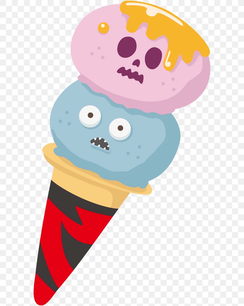 Ice Cream Halloween Halloween Ice Cream, PNG, 596x1028px, Ice Cream Halloween, Cartoon, Dairy, Dessert, Food Download Free