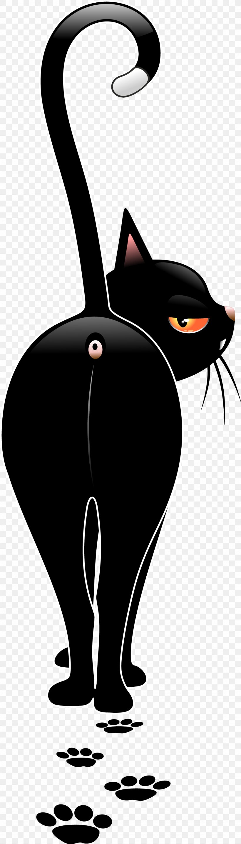 Black Cat Kitten Dog, PNG, 1095x3821px, Cat, Animal Track, Black, Black And White, Black Cat Download Free